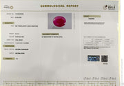 5.79/CT Natural Ruby Stone with Govt. Lab Certificate-16140S206365